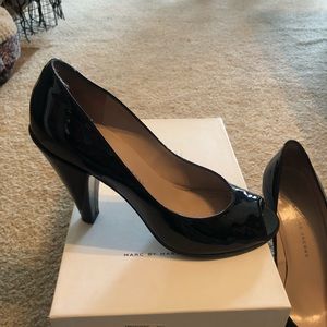 Black Peep Toe Pumps